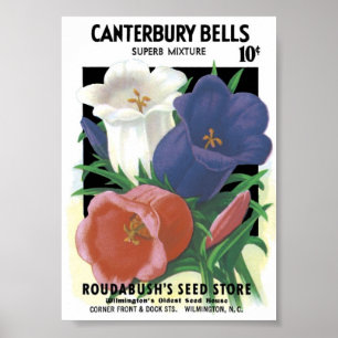 Póster Paquete de la semilla del vintage