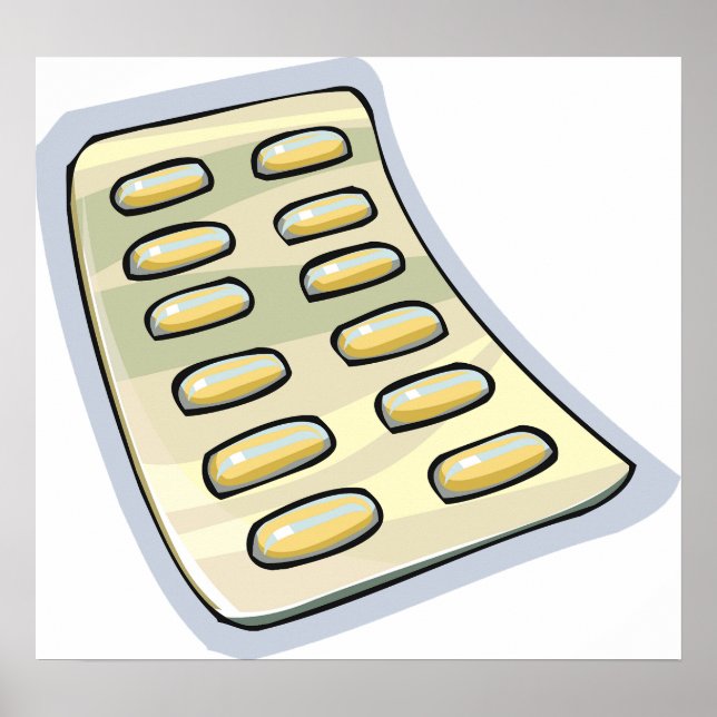 Póster Paquete De Poster De Medicación De Pills (Frente)