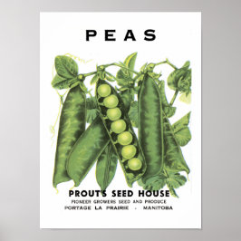Póster Paquete de Semillas Vintage