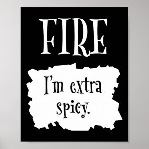 Póster Paquetes calientes de fuego Taco de Halloween Soy 