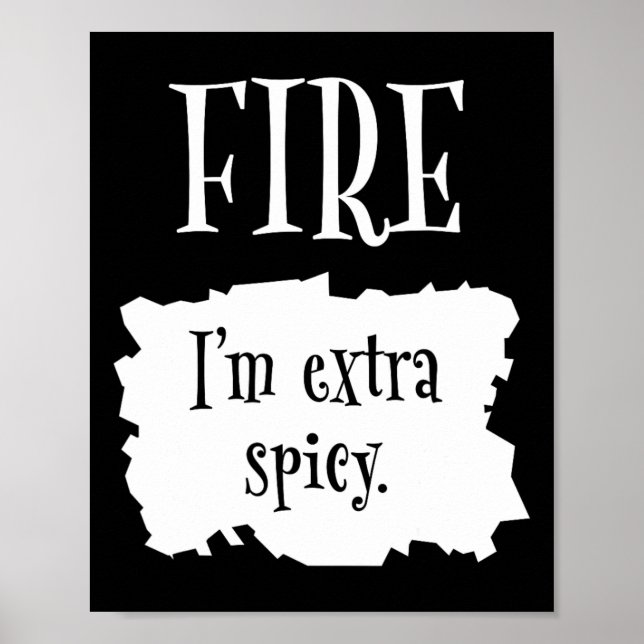 Póster Paquetes calientes de fuego Taco de Halloween Soy  (Frente)