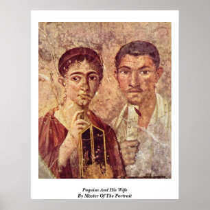 Póster Paquius Y Su Esposa Por Amo Del Retrato