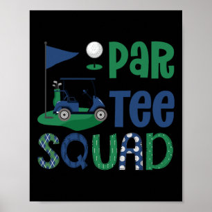 Póster Par-tee Squad Golf Lover Cumpleaños Party Mat