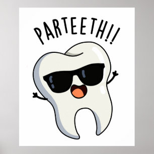 Póster Par-teeth Chistes Divertidos de Odontología