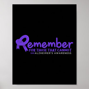 Póster Para aquellos que no pueden Alzheimerheimer