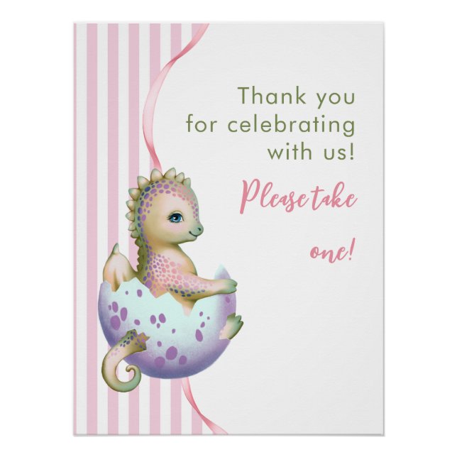 Póster para Baby Shower. (Anverso)