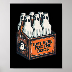 Póster Para Boos Halloween 6 Pack Booze Ghost Beer Bot