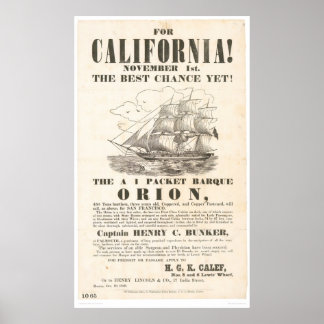 Póster Para California... Anuncio "Orion" (1281A)