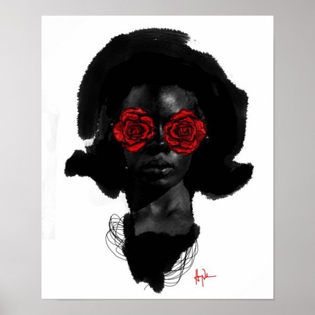 Póster "Para Chicas de color Rosa" (Frente)