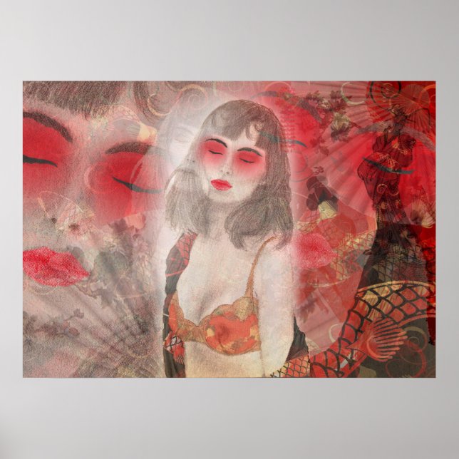 Póster Para contarte un Poster de historias de geisha (Frente)