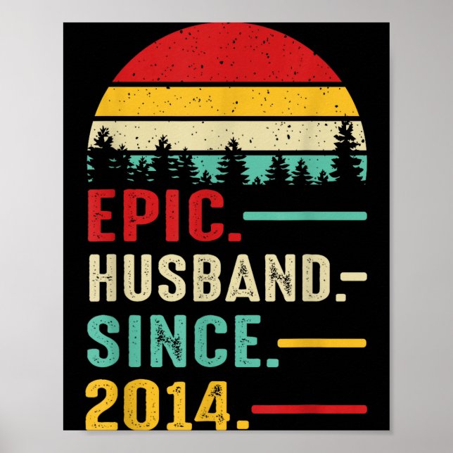 Póster Para él épico aniversario de bodas número 11 (Frente)