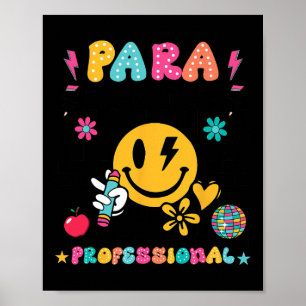 Póster Para el equipo de ensueño paraprofesional primer d