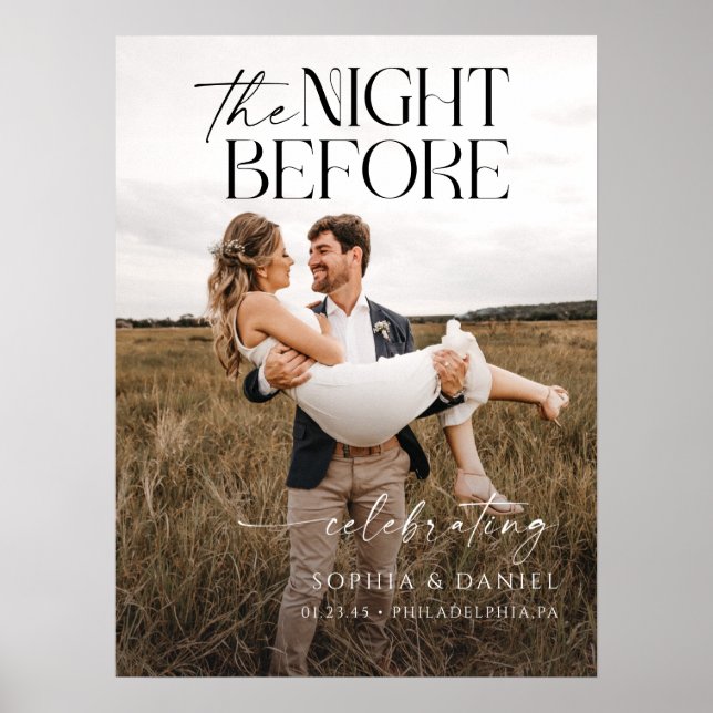 Póster para enmarcar la noche antes de la cena de  (Frente)