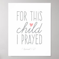 Para Este Niño Oré 1 Samuel 1:27 Rosa