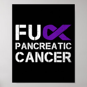 Póster Para Fu Pancreatic Cancer Awareness Warrior Purple