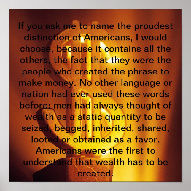 Póster Para ganar dinero (Frente)