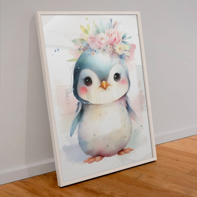 Póster para guardería de pingüino bebé (Subido por el creador)