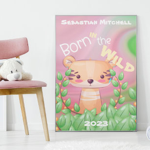 Póster para habitación de niños nacidos en la natu