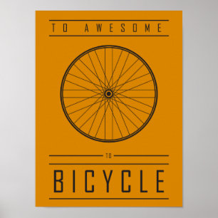 Póster Para Impresionante, Para La Bicicleta