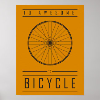 Póster Para Impresionante, Para La Bicicleta