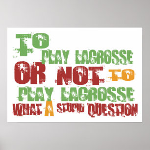 Póster Para Jugar Lacrosse