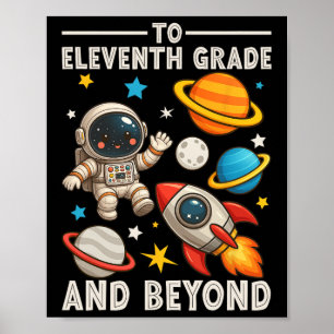 Póster Para Júnior Y Más Allá Astronauta Divertido De Vue