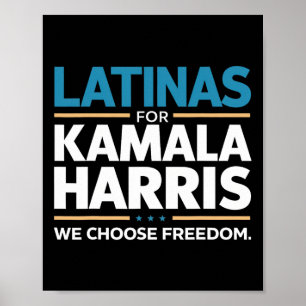 Póster Para Kamala Harris 2024 Elegimos Libertad