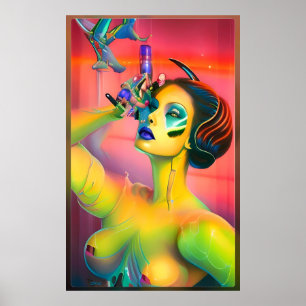 Póster Para la ciencia Ken Gage Surrealismo