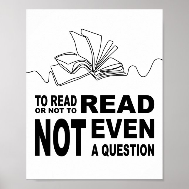 Póster Para leer o no leer (Frente)