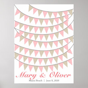 Póster para Libro de Firmas de Invitados de Boda d