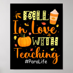 Póster Para Life Se Enamoró De Enseñar Vibes De Otoño