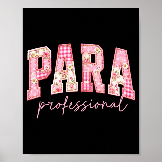 Póster Para maestro profesional de vuelta al colegio prim (Frente)