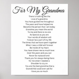 Póster Para mi abuela