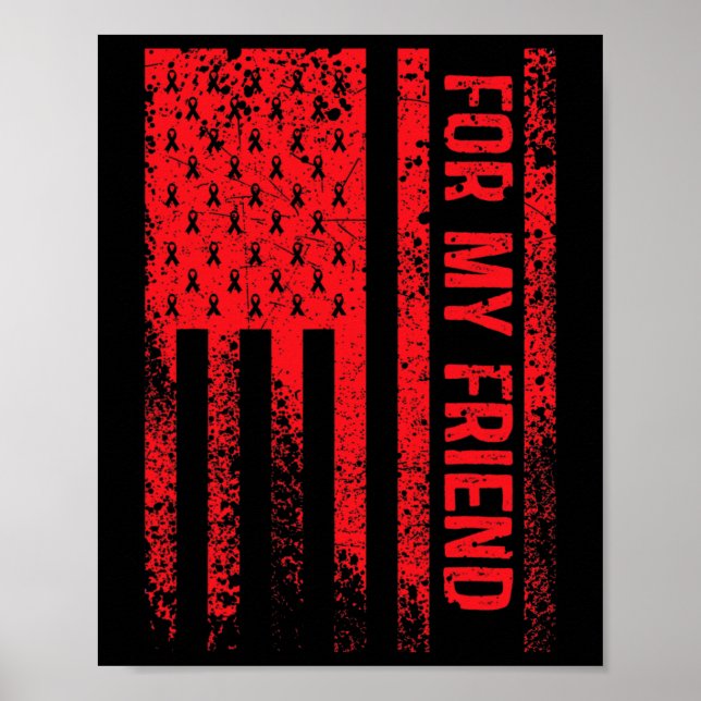 Póster Para mi amigo Conciencia sobre el Cáncer de Sangre (Frente)