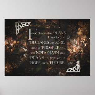 Póster Para mí sé los planes que tengo para usted
