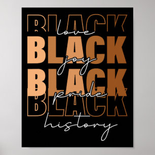 Póster Para mujeres negras Mes de historia negra Retro