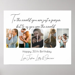 Póster Para nosotros eres el Poster del Collage de fotos