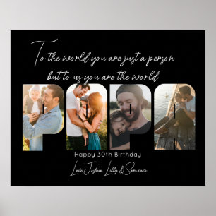 Póster Para nosotros eres el Poster mundial del Collage d