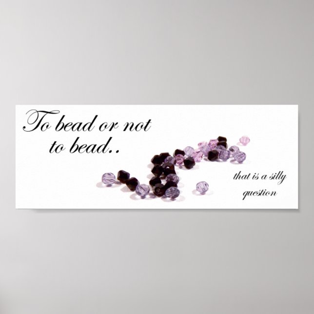 Póster Para pegado o no al Poster de abalorios Imprimir (Frente)