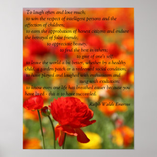 Póster Para reír a menudo y amar mucho...