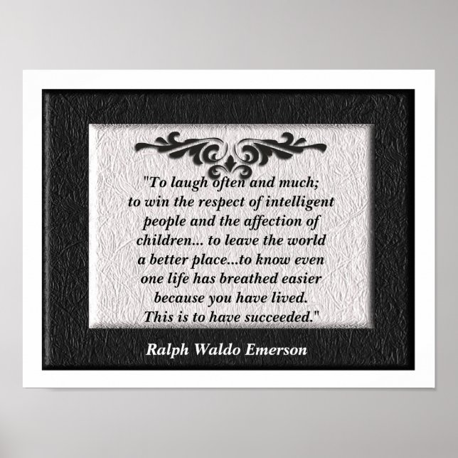 Póster "Para reír a menudo y mucho" (Frente)