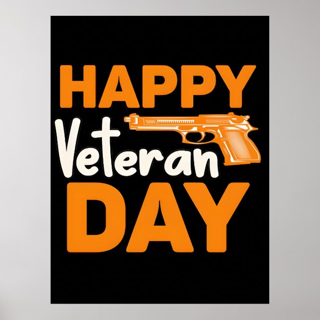 Póster Para siempre en nuestra deuda - Feliz Día de los V (Frente)