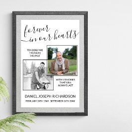 Póster Para siempre en nuestro corazón Personalizado foto