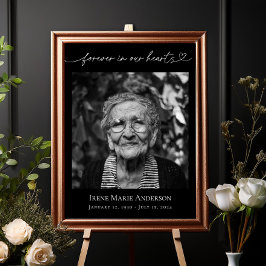 Póster Para siempre en nuestro funeral de corazón. Foto