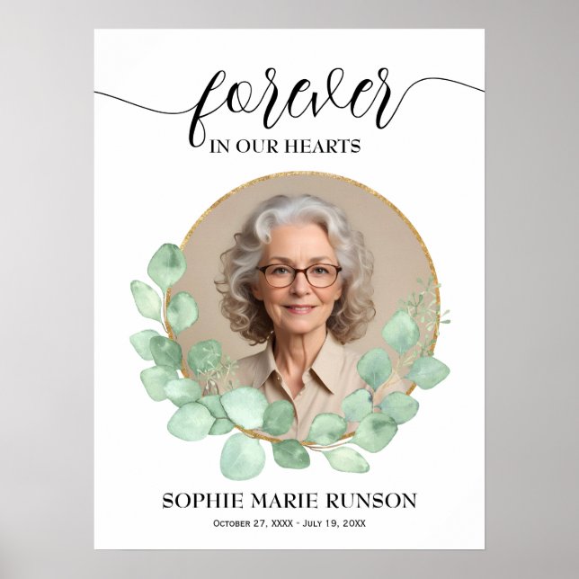 Póster Para siempre en nuestro funeral de Eucalyptus (Frente)