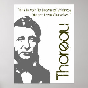 Póster Para soñar del poster de Thoreau de la locura