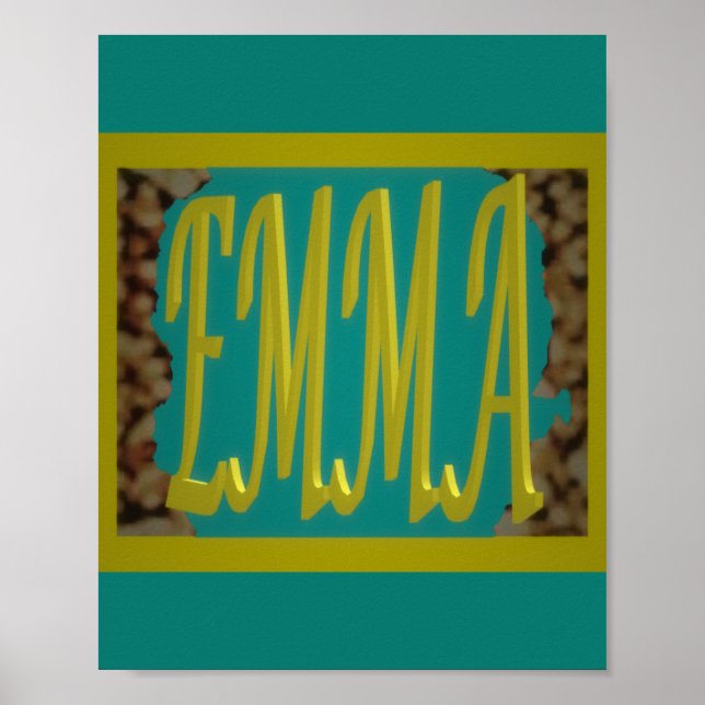 PÓSTER PARA UN CHICA LLAMADO EMMA MARINE BLUE PEBBLES (Frente)