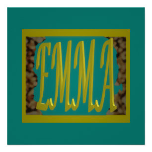 PÓSTER PARA UN CHICA LLAMADO EMMA MARINE BLUE PEBBLES