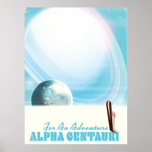 Póster Para un poster de ciencia ficción de Adventure Ret