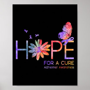 Póster Para un regalo de conciencia sobre la cura Alzheim